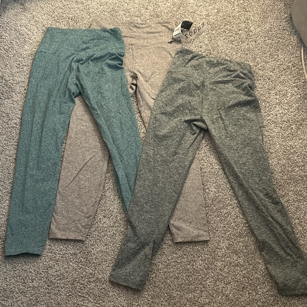 Zobha leggings, blue, grey, light purple!